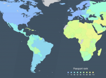 Mapa solicitud de visas